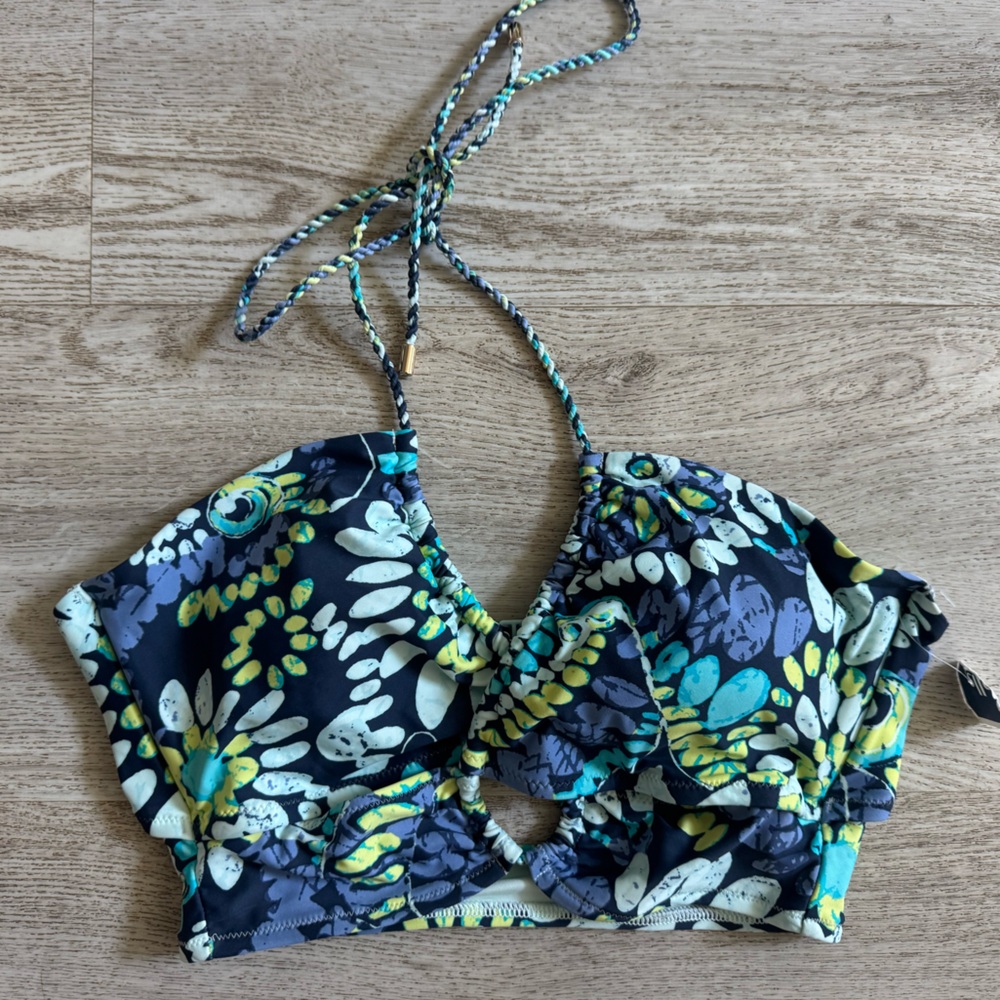 Aerie Blue and Yellow Bikini Swimwear